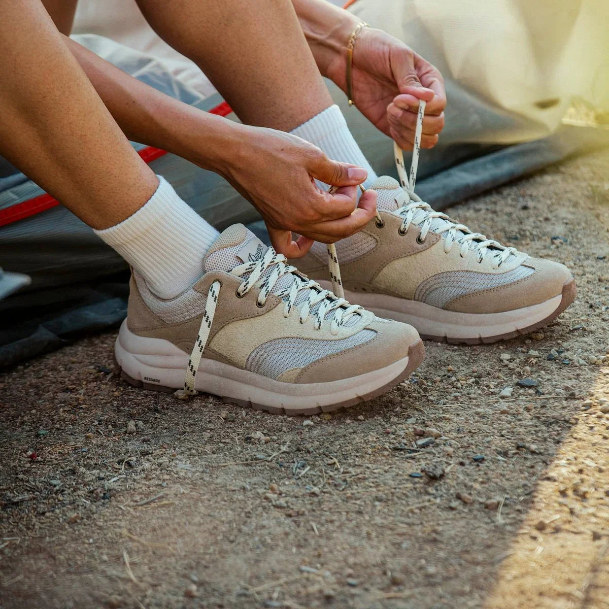 Women's Suede Trail Shoes - Birch Brown