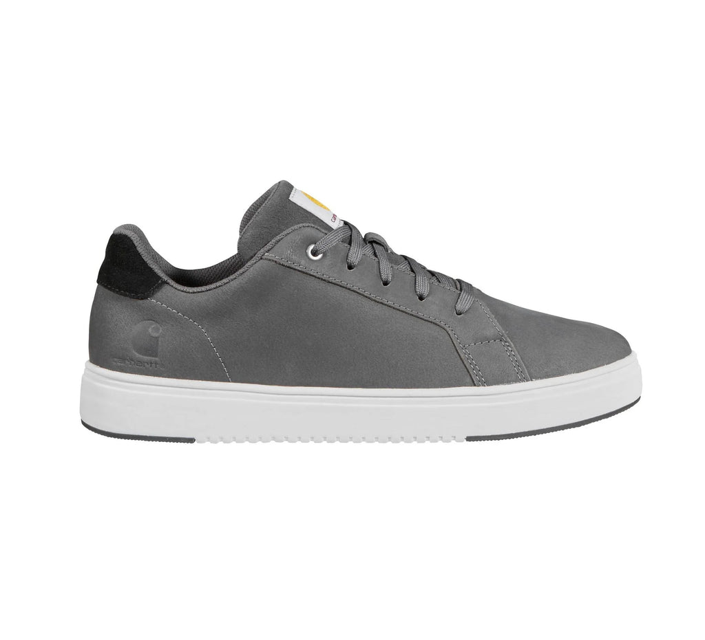Women's Leather Low Top Work Sneakers - Gray