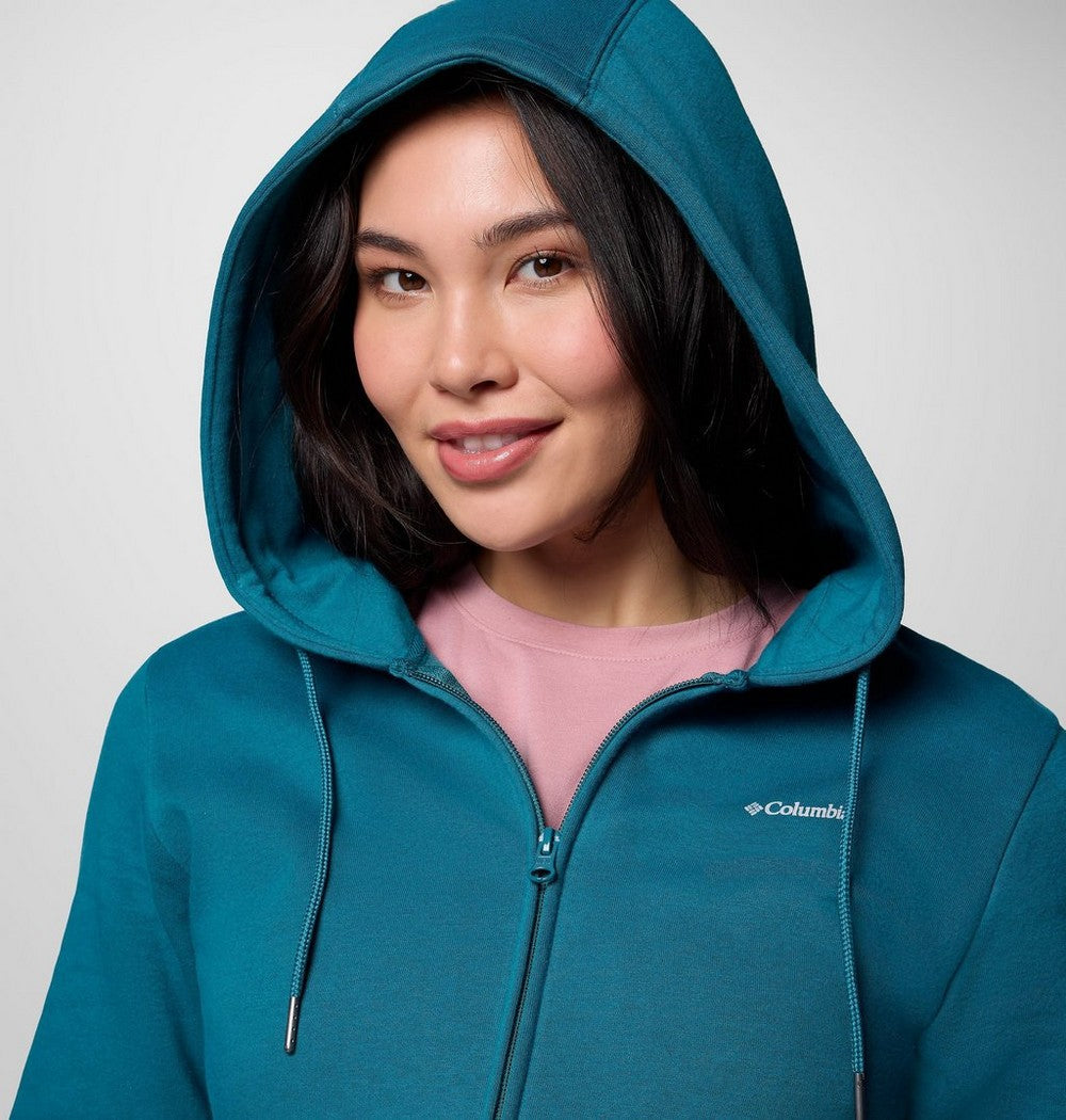 Women's Long Full-Zip Hoodie - Blue
