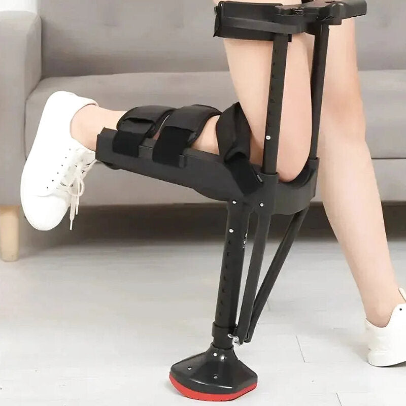 Hands-Free Knee Crutch - Adjustable Height With Padded Support