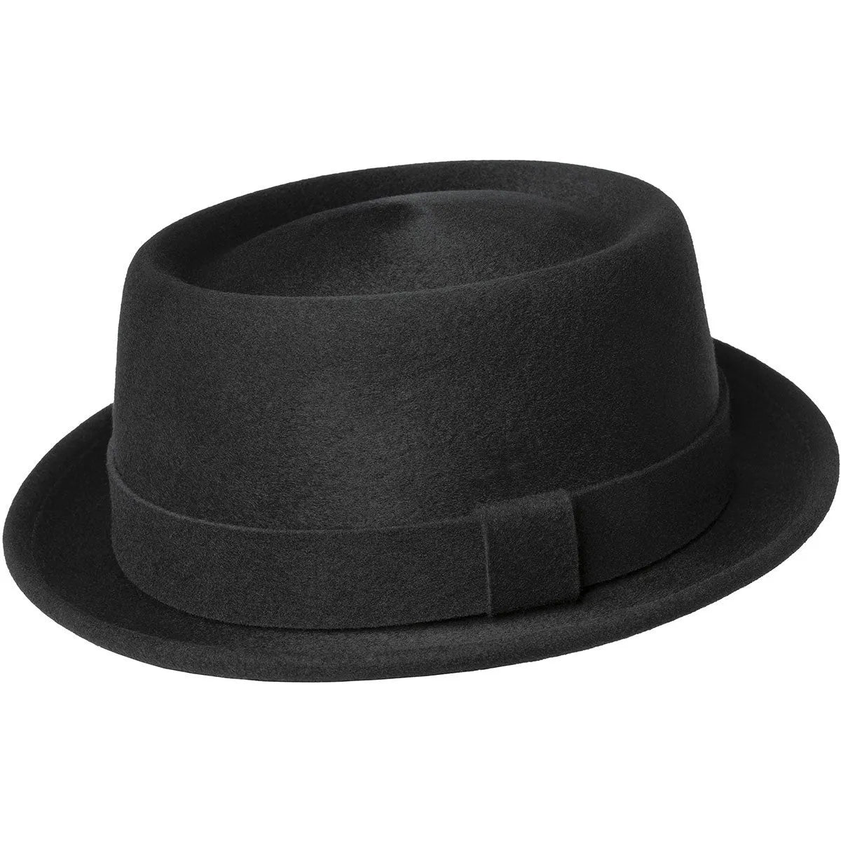 Thread Polished Pork Pie - Black