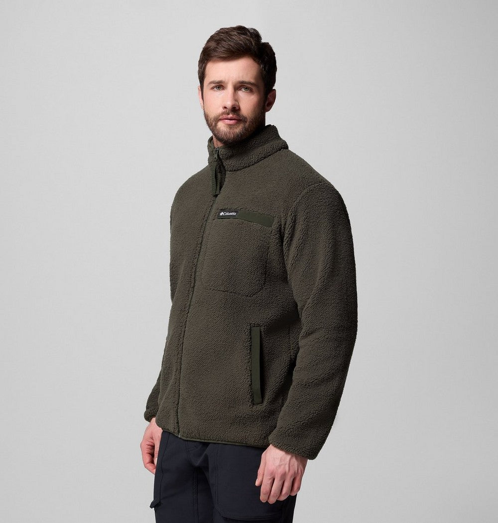 Men's High-Pile Full-Zip Fleece Jacket - Navy