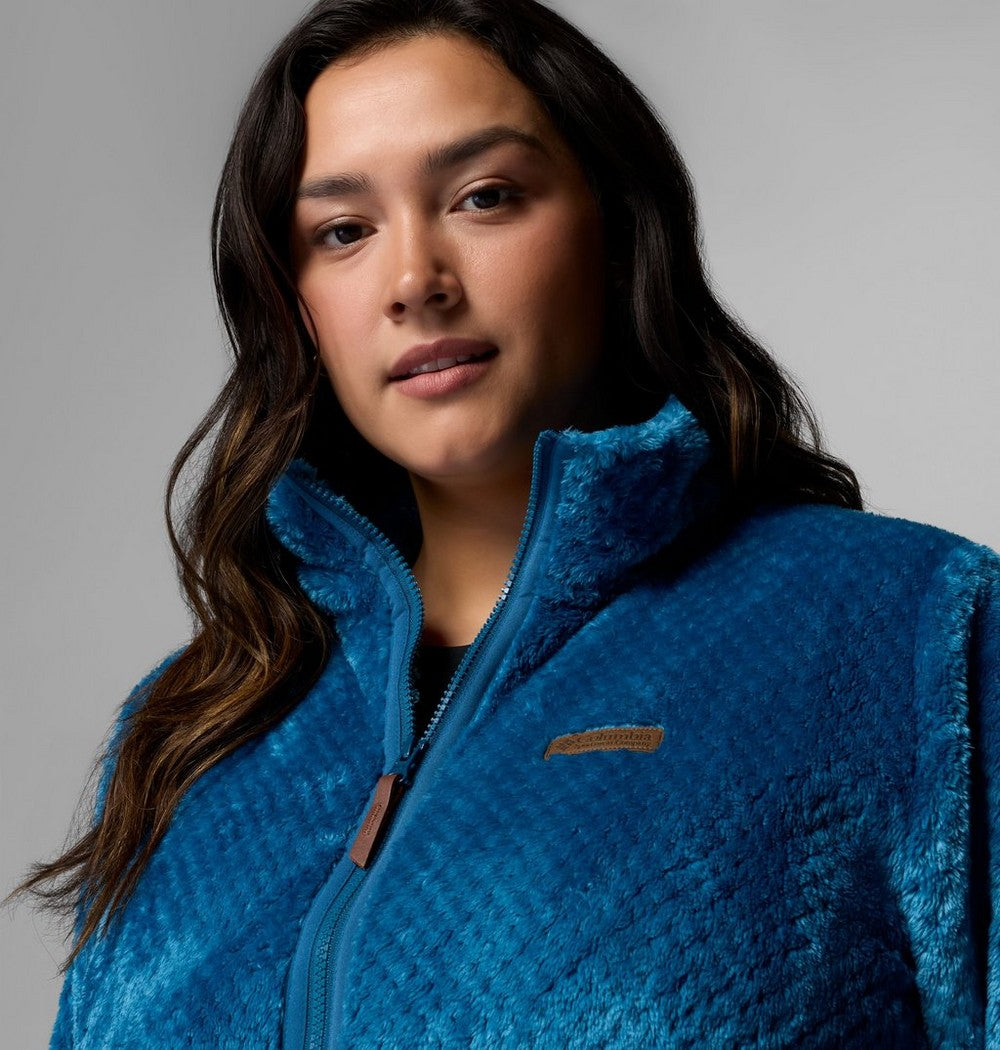 Women's Plus Long Full-Zip Fleece Jacket - Blue