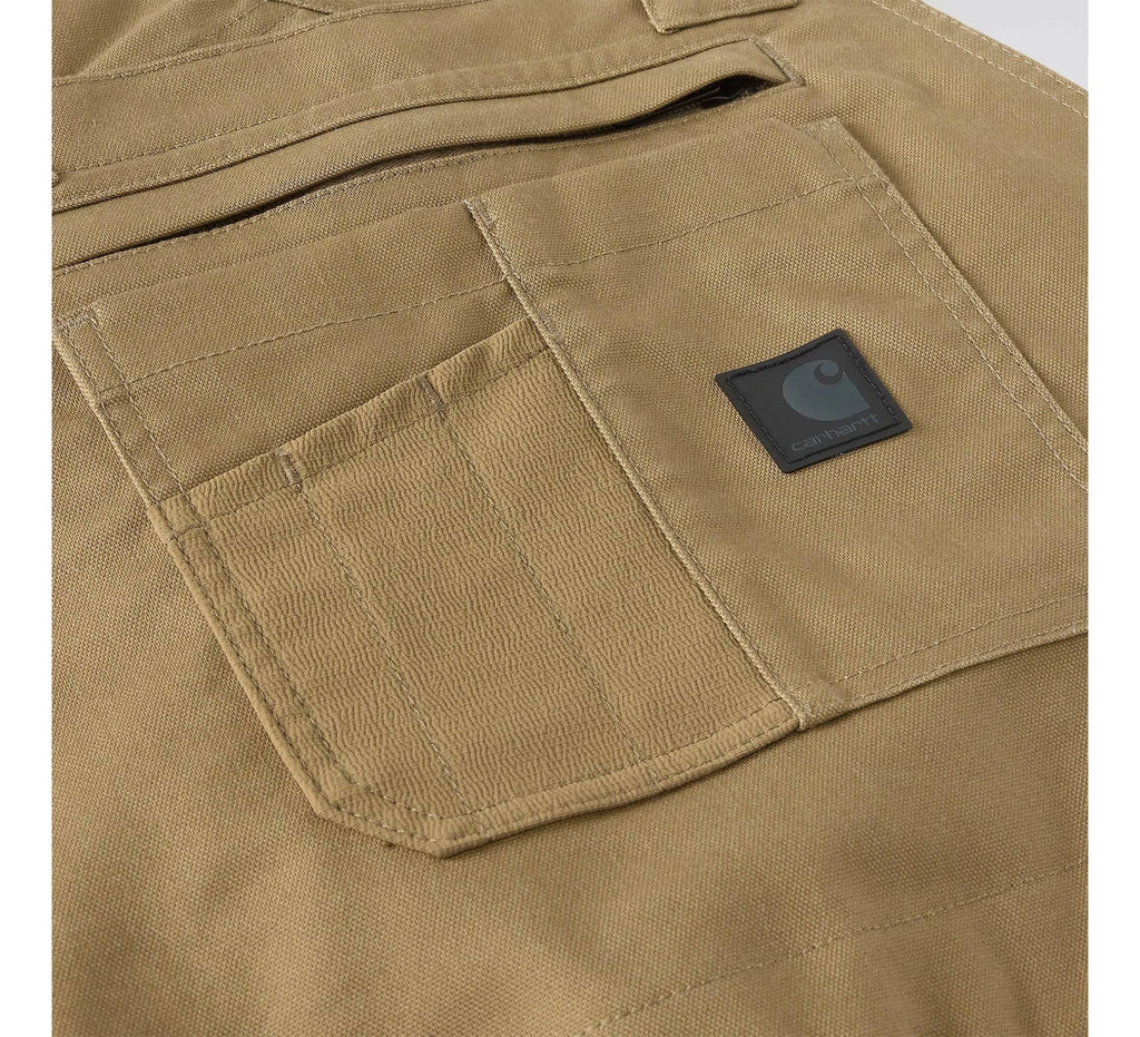 Men's Stretch Canvas Work Bib Overalls - Green