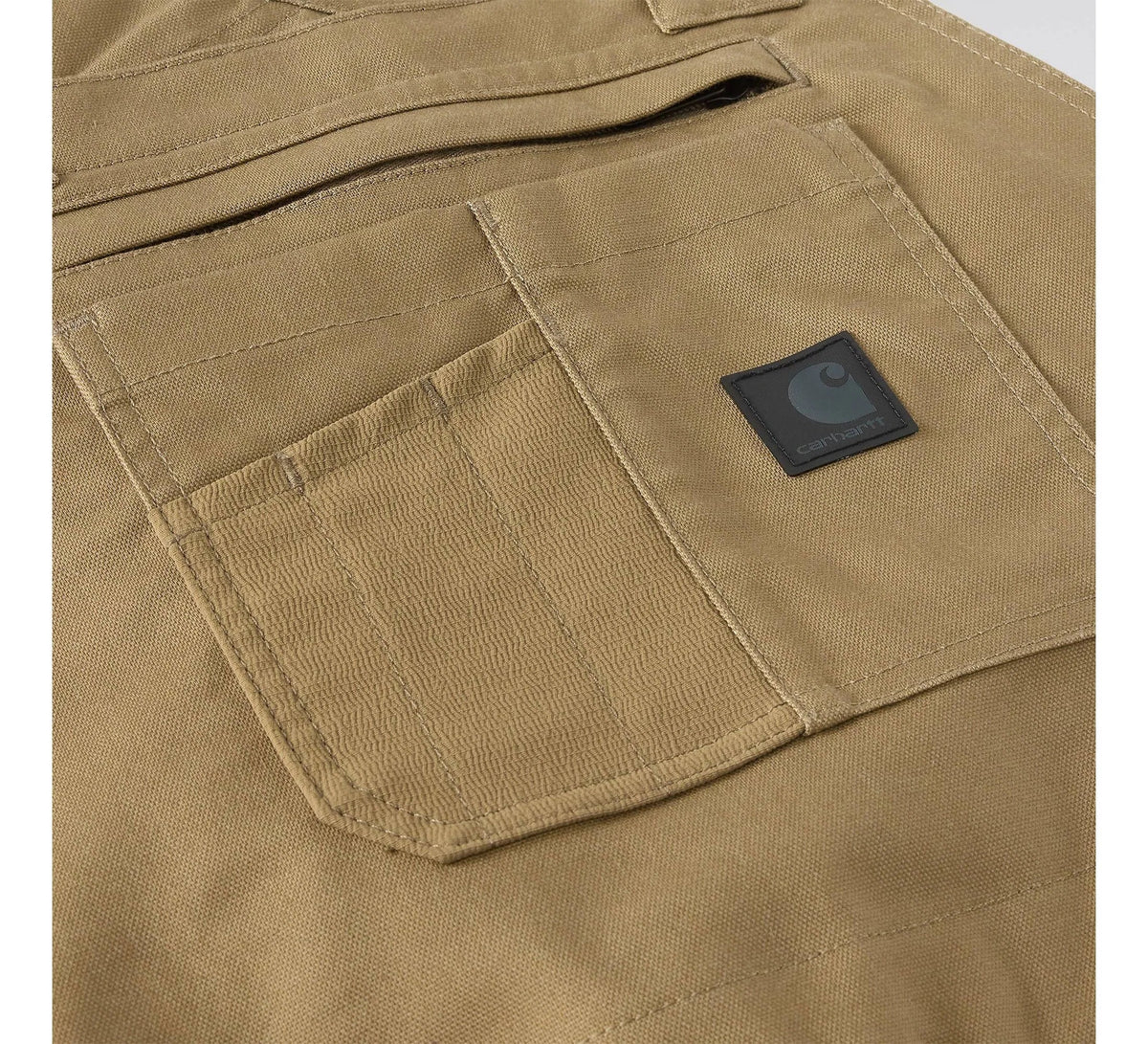 Men's Stretch Canvas Work Bib Overalls - Green