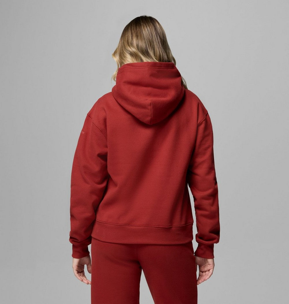 Women's Midweight Cotton Blend Hoodie - Brown