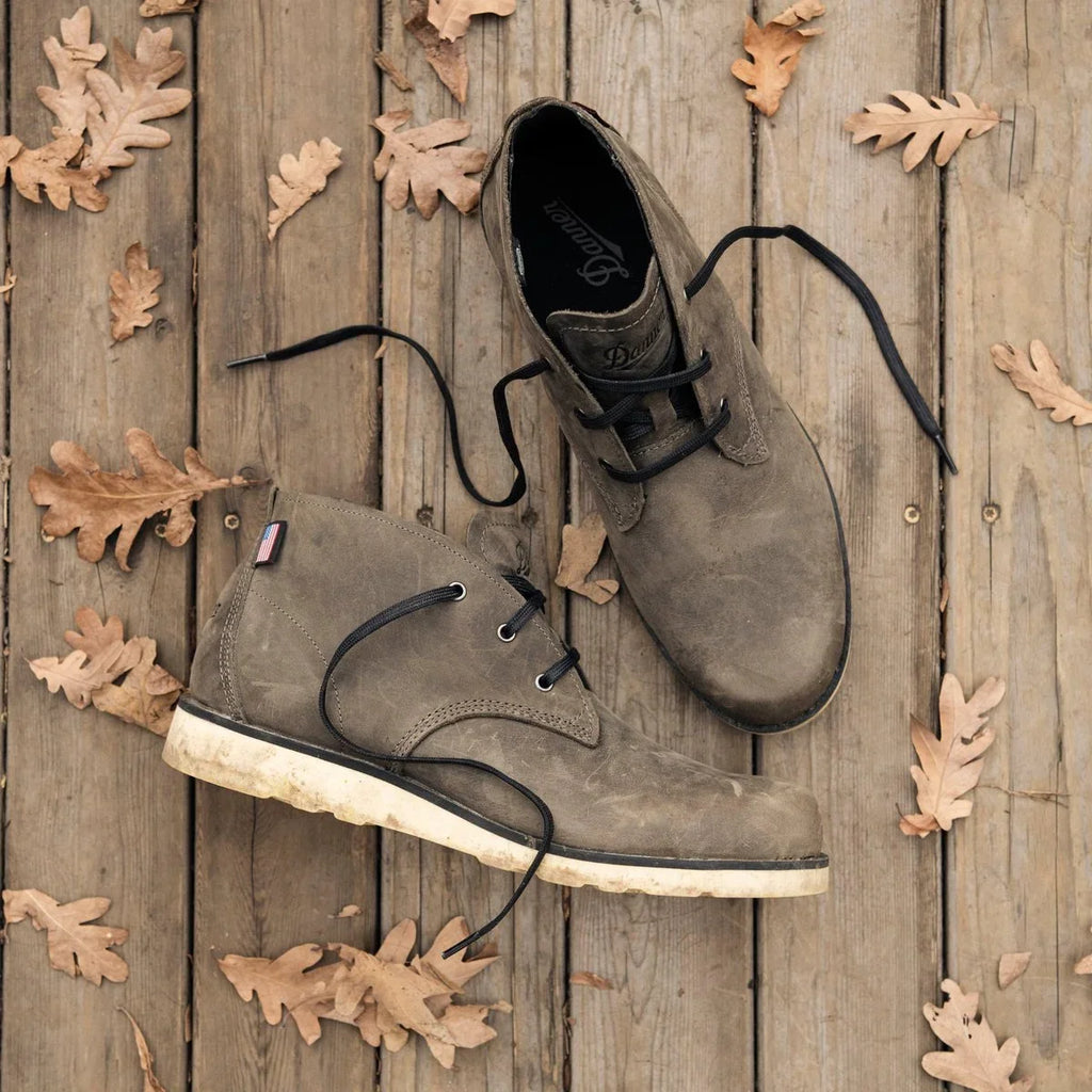 Men's Leather Chukka Boot - Charcoal