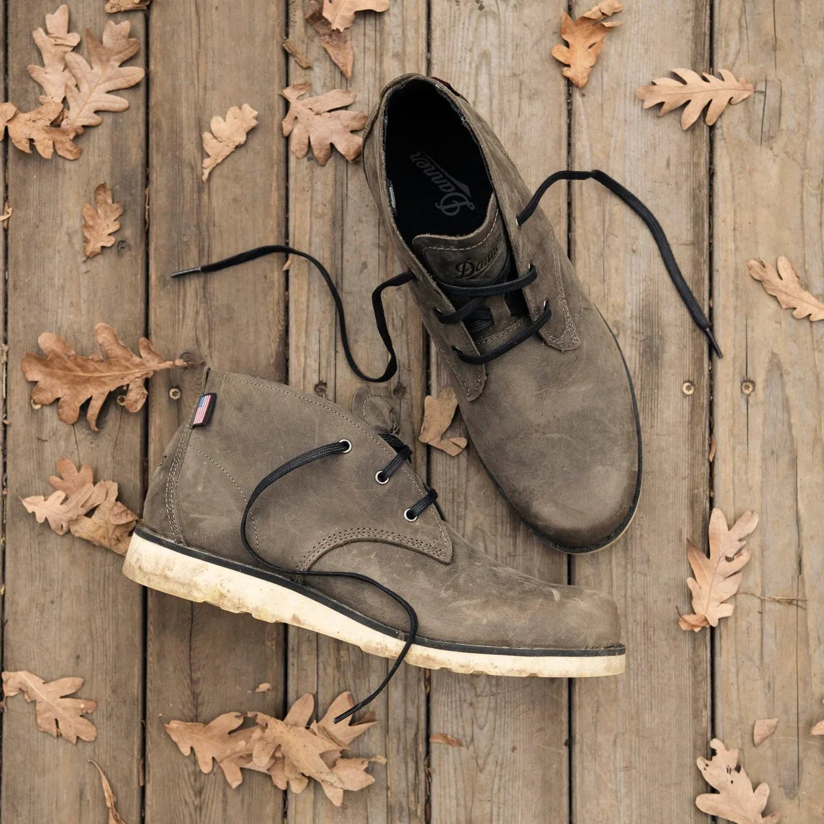 Men's Leather Chukka Boot - Charcoal