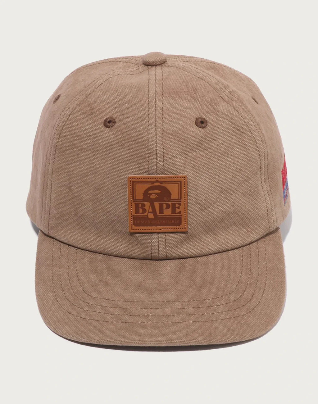 Men's Washed Cotton Canvas Cap - Beige