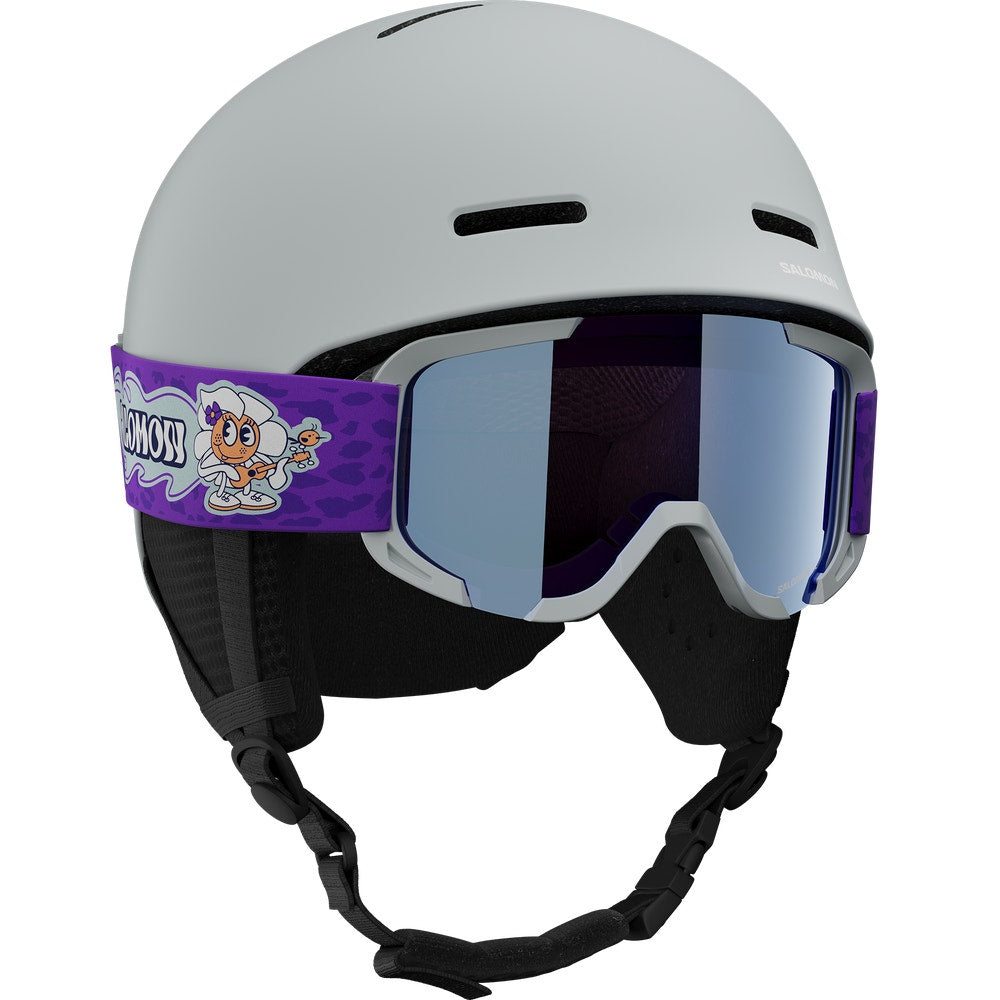 Kids Ski Helmet And Goggles Set - Black