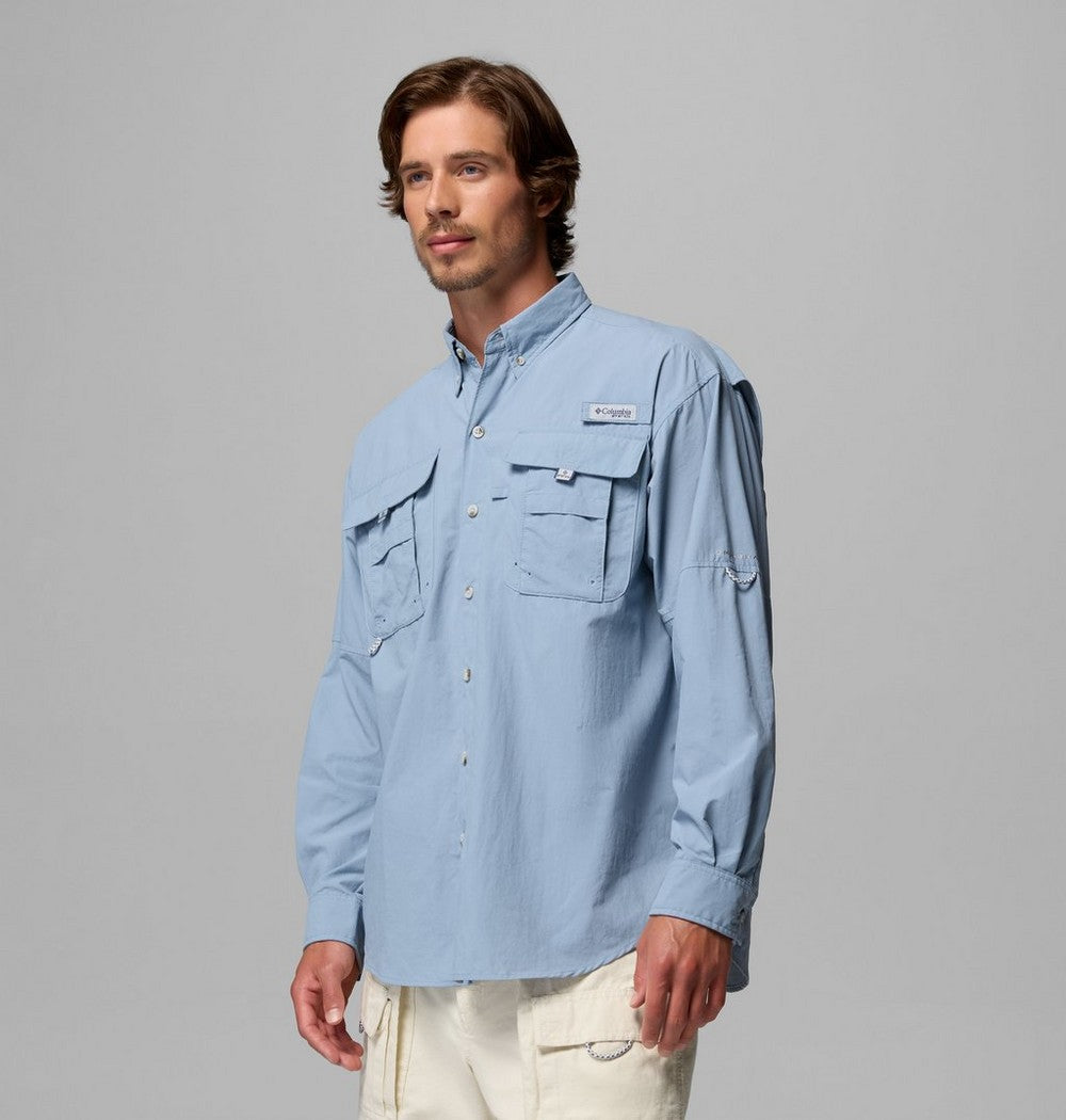 Men's Vented Long-Sleeve Fishing Shirt - Blue