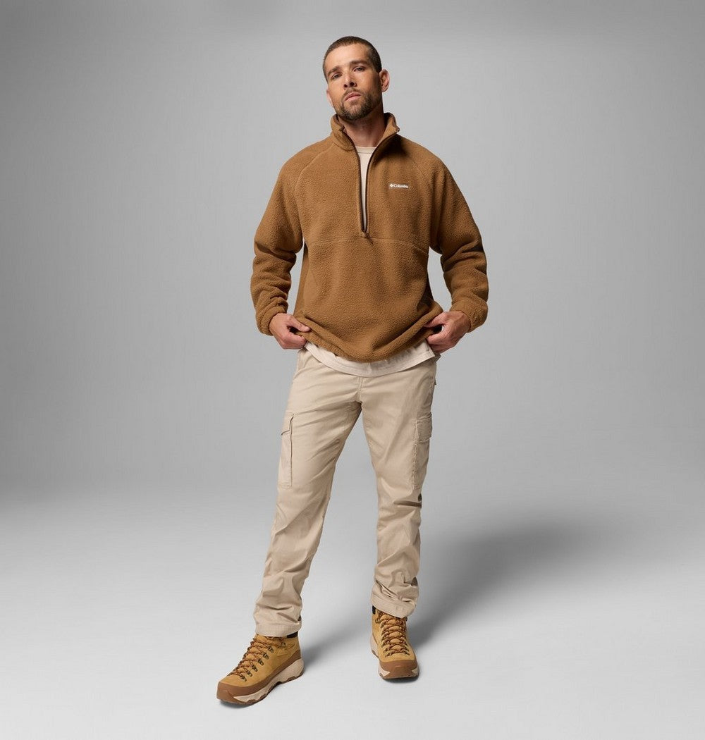 Men's Fleece Half-Zip Pullover - Dark Grey