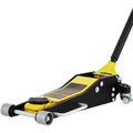 SKYSHALO Low Profile Hydraulic Racing Floor Jack 3 Ton (6600 lbs), Yellow And Black - 3-6/11 in To 19-11/16 in Lift Range