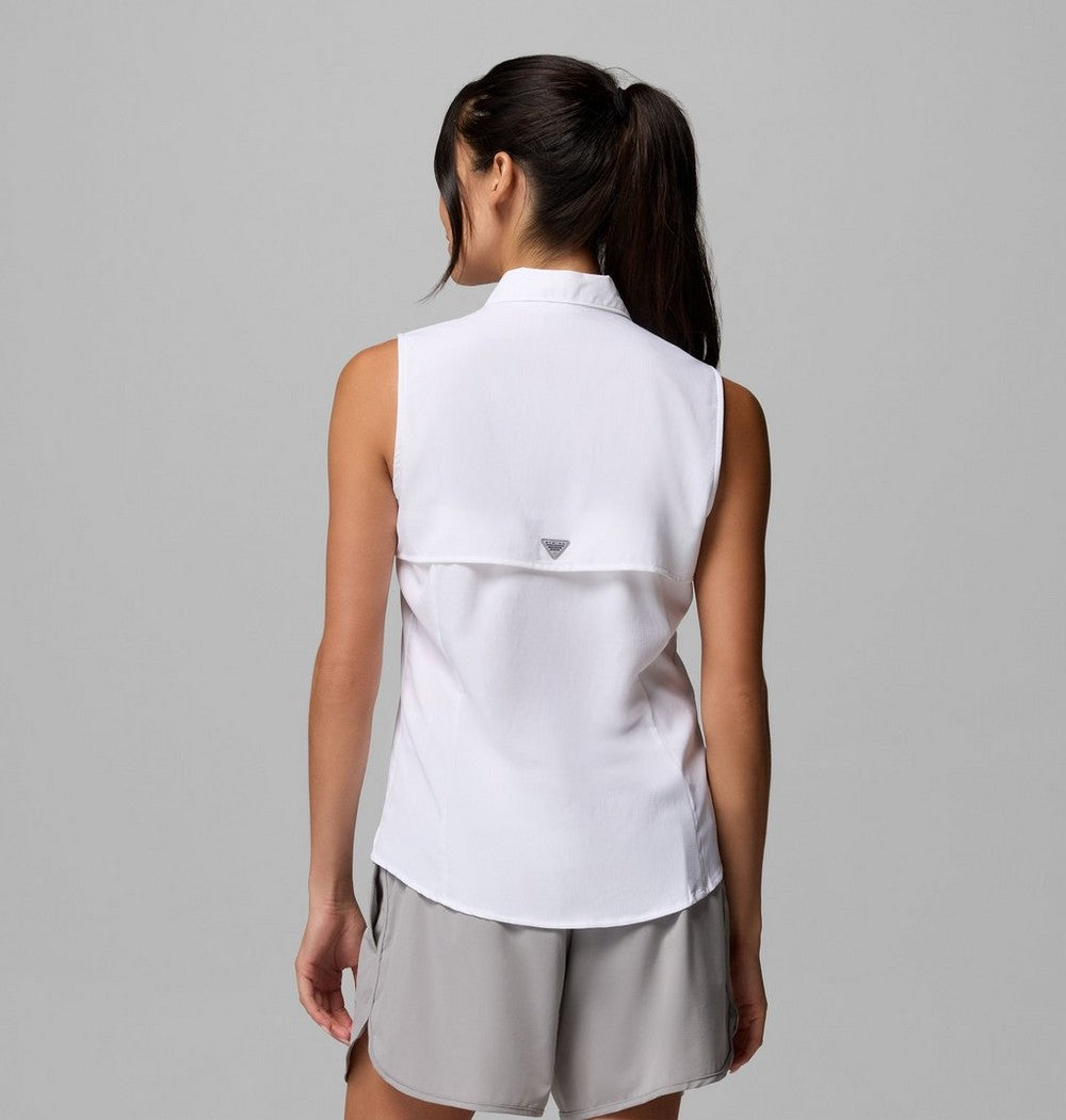Women's Sleeveless Sun Shirt - White