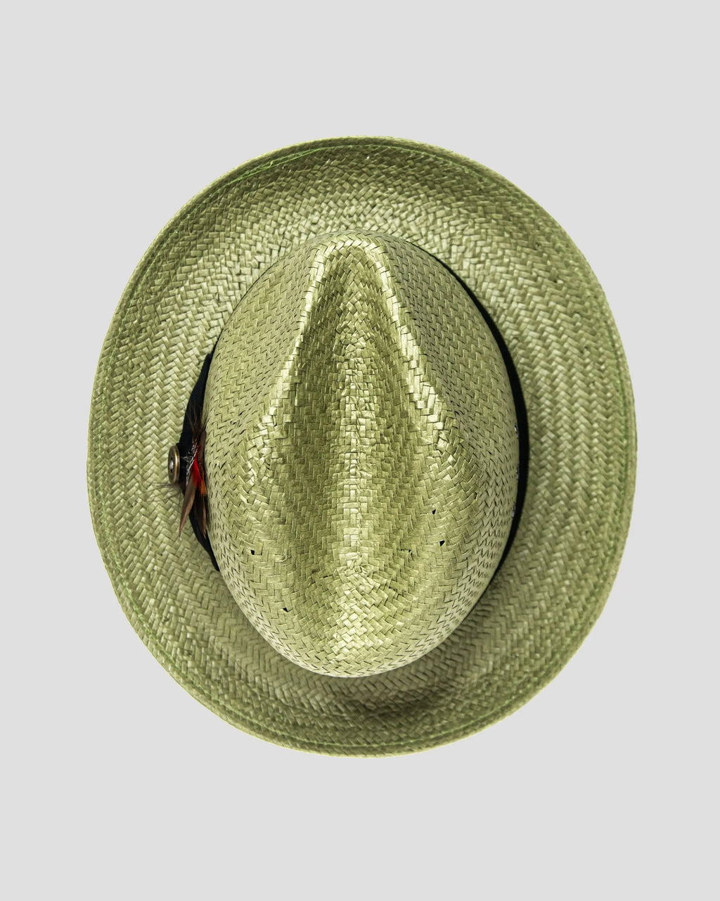 Thread Ranch Straw Thread Bikary Fedora - Avocado