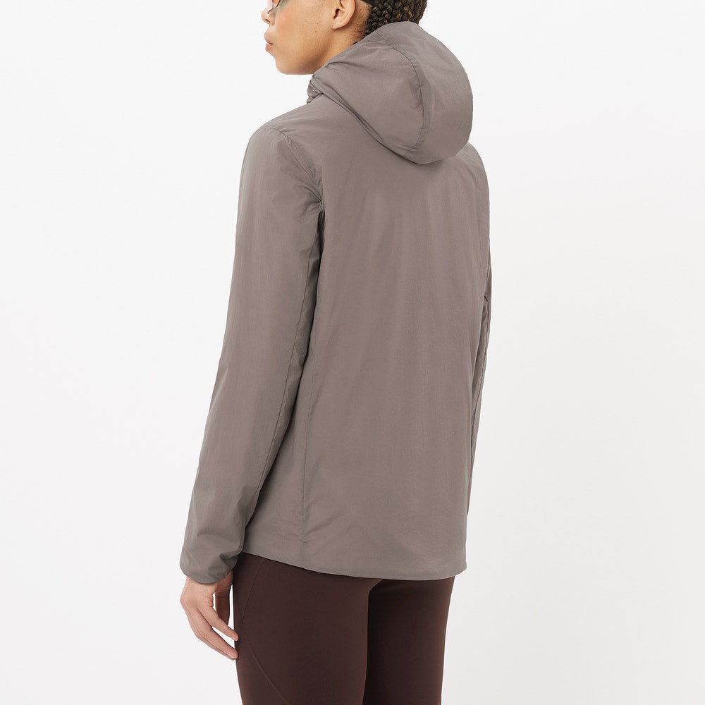 Women's Insulated Hooded Jacket - Brown