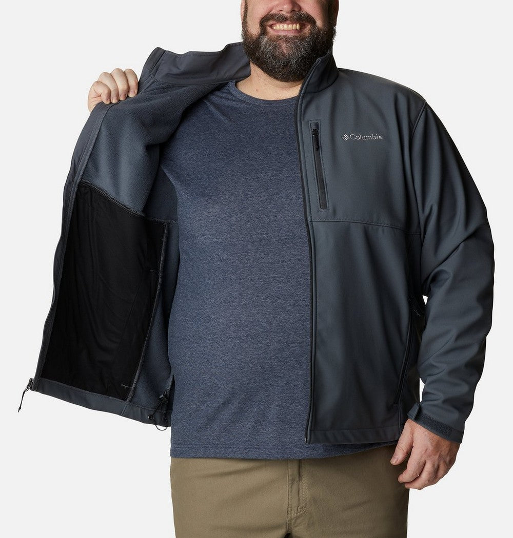 Men's Big Softshell Jacket - Grey