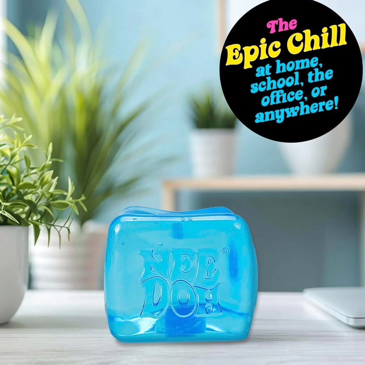 Nee Doh Nice Berg Square Sensory Toy, Blue, Ages 3+