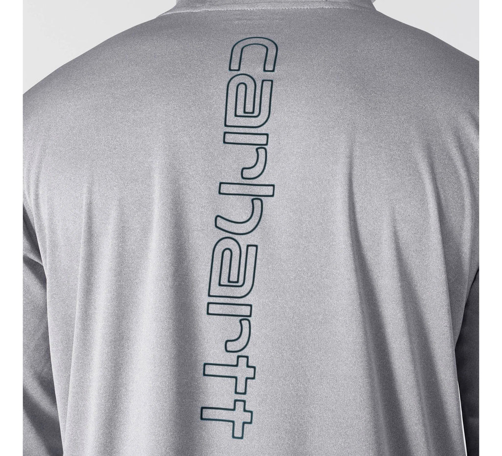 Men's UPF Hooded Long Sleeve Shirt - Steel