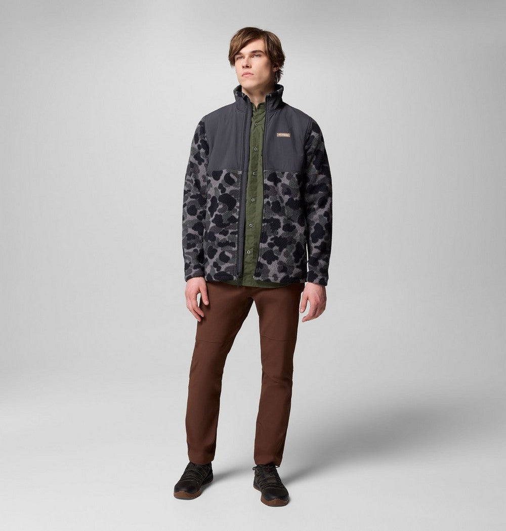 Men's Water-Resistant Sherpa Fleece Jacket - Camo