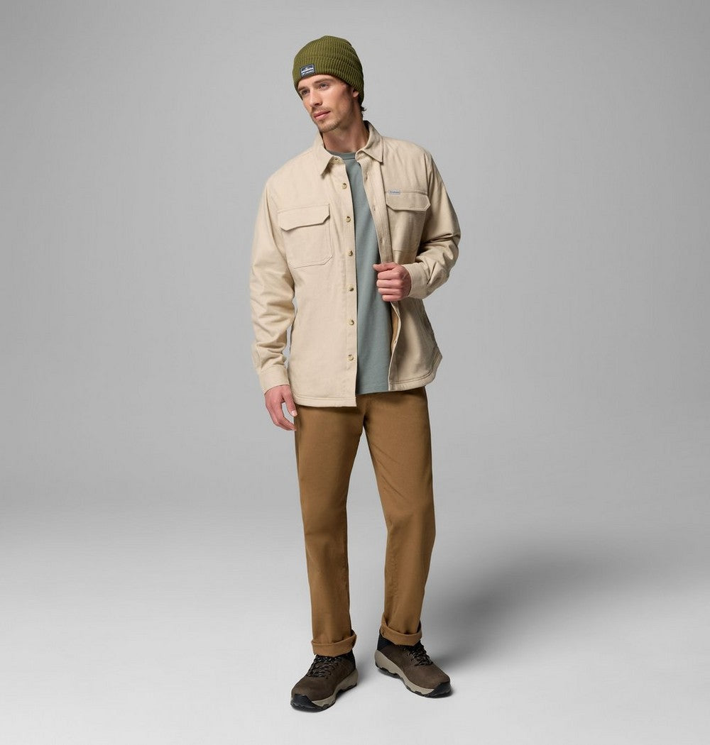 Men's Fleece-Lined Shirt Jacket - Green