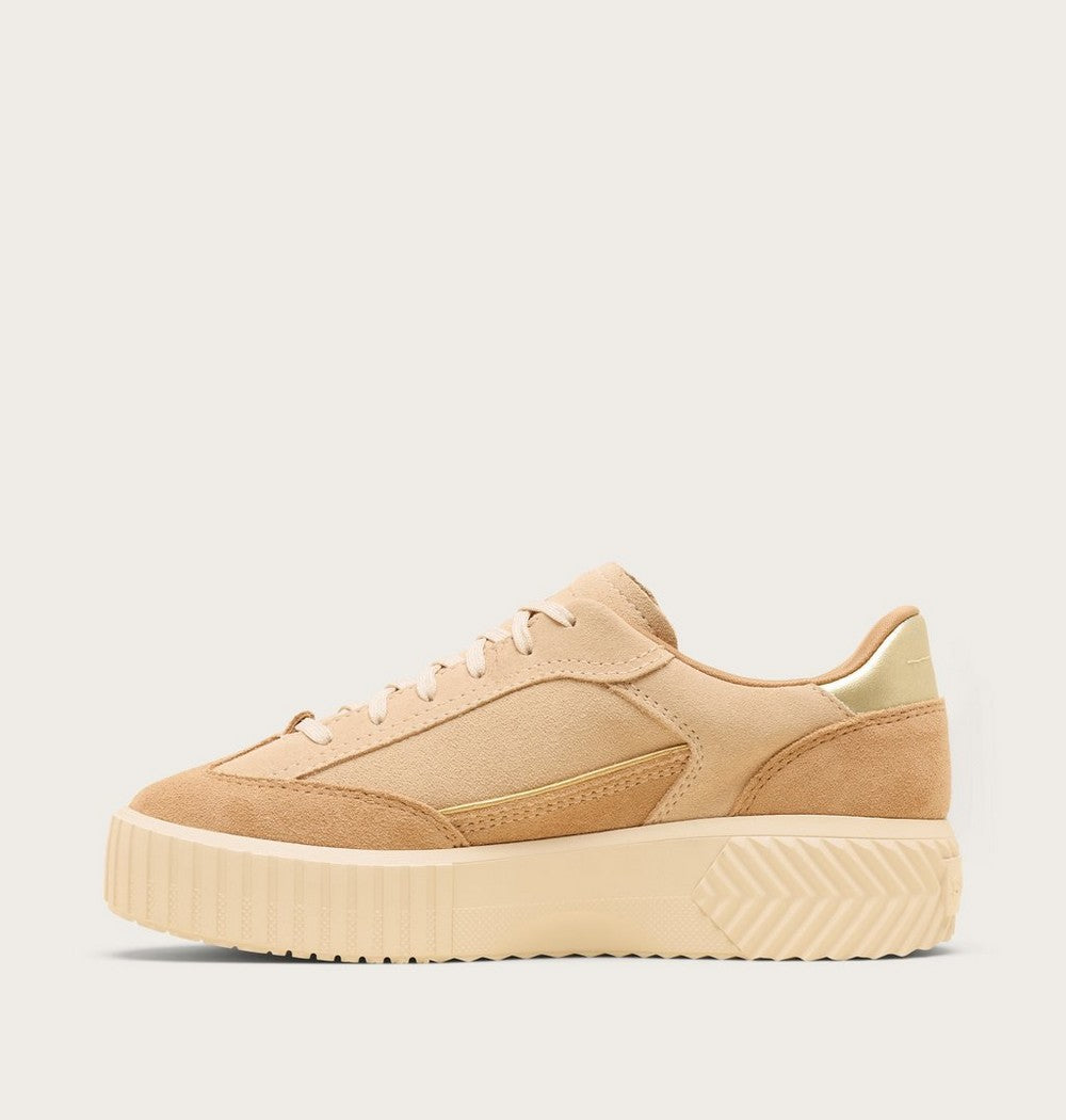 Women's T-Toe Leather Sneaker - Green