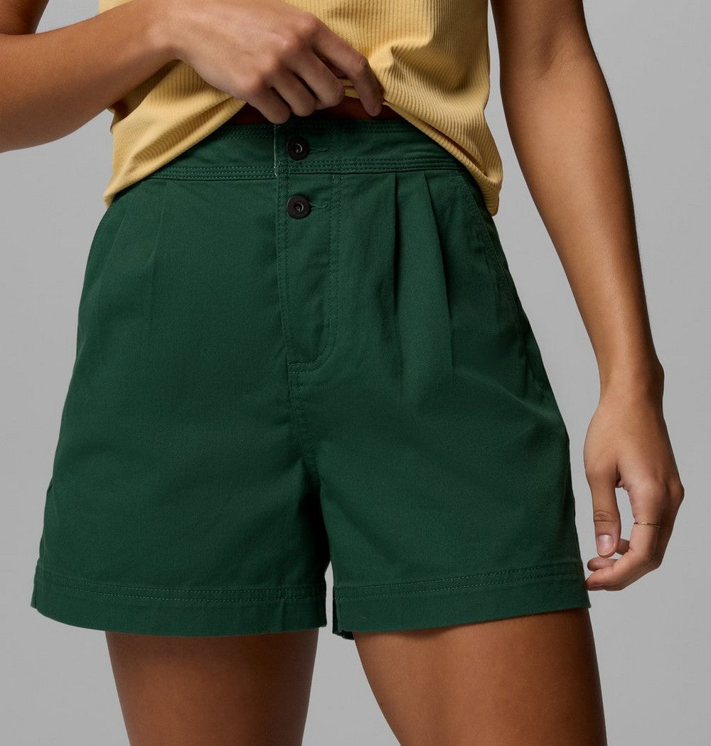 Women's High-Rise Stretch Twill Shorts - Beige