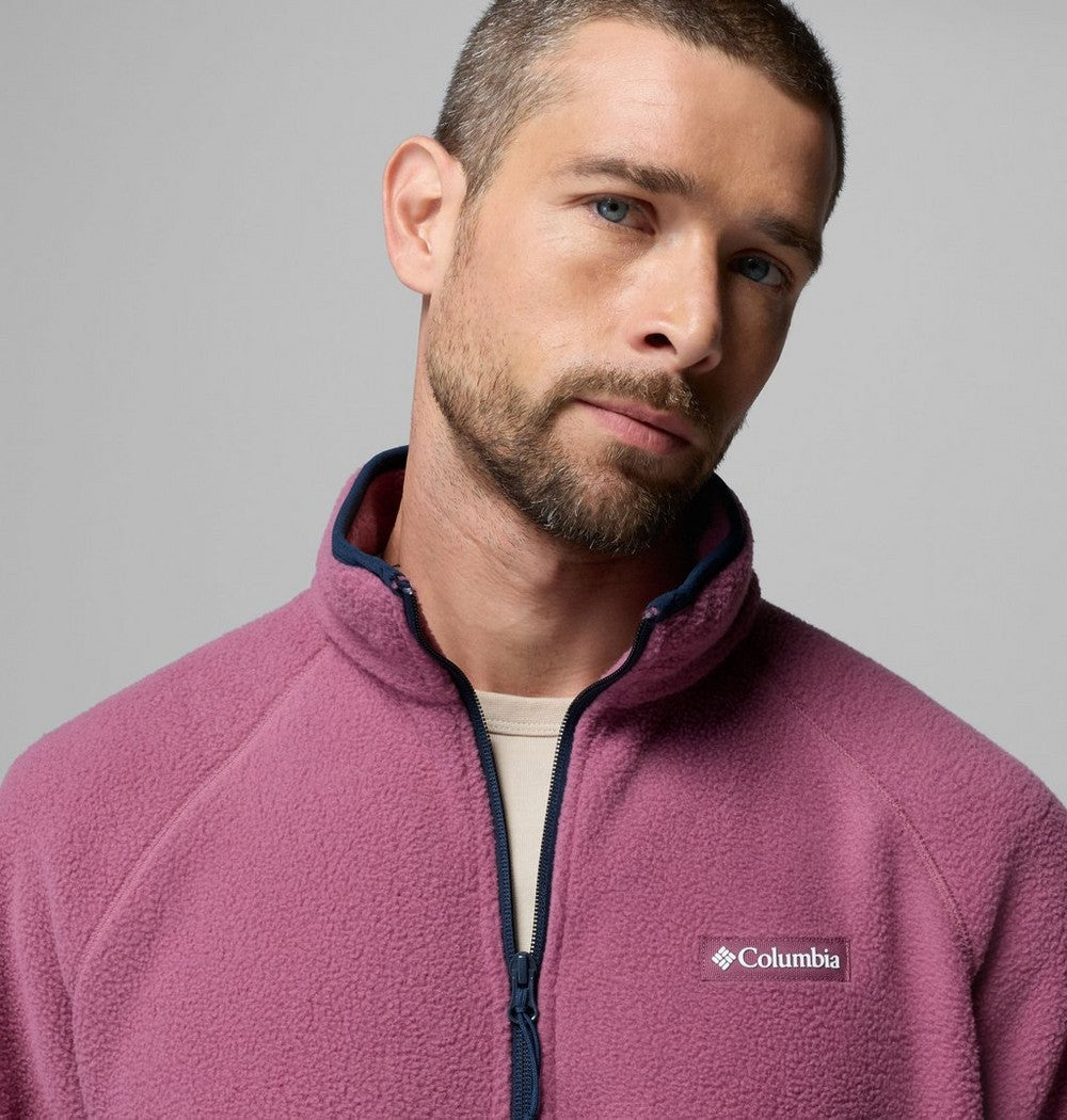 Men's Fleece Half-Zip Pullover - Dark Grey