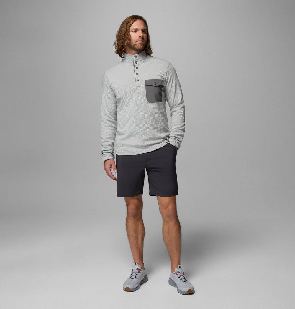 Men's Recycled Blend Fishing Pullover - Grey