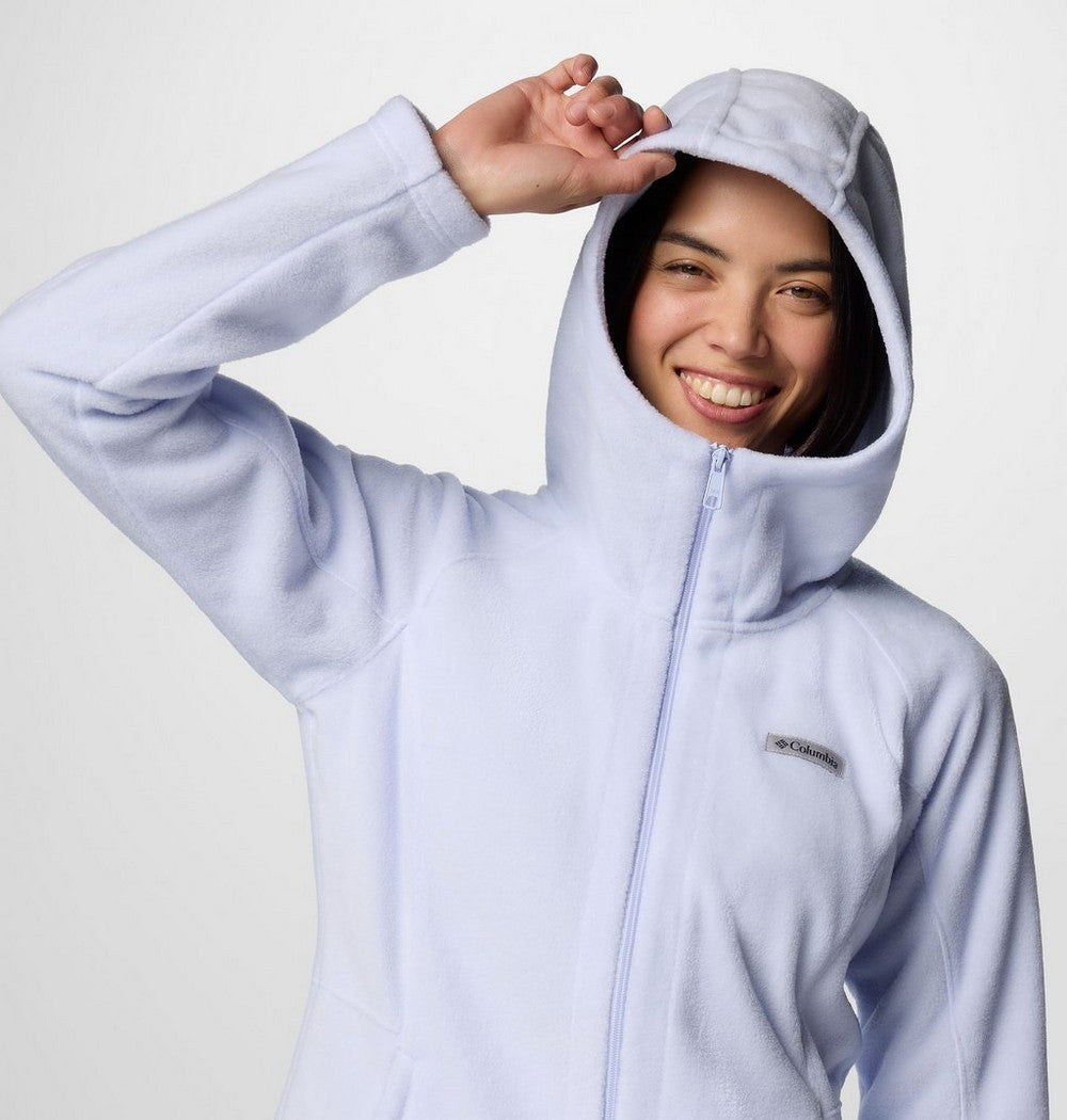 Women's Long Fleece Hoodie - Pink
