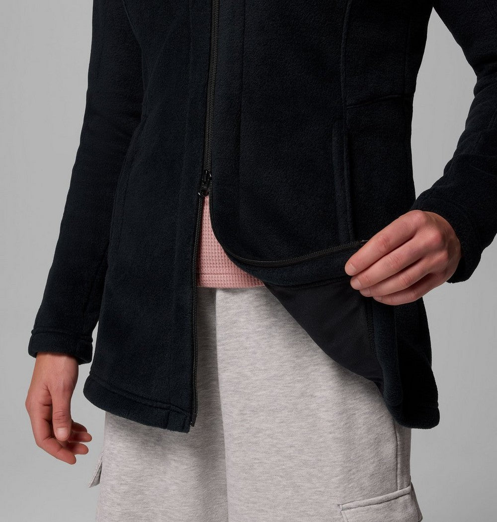 Women's Long Fleece Hoodie - Pink