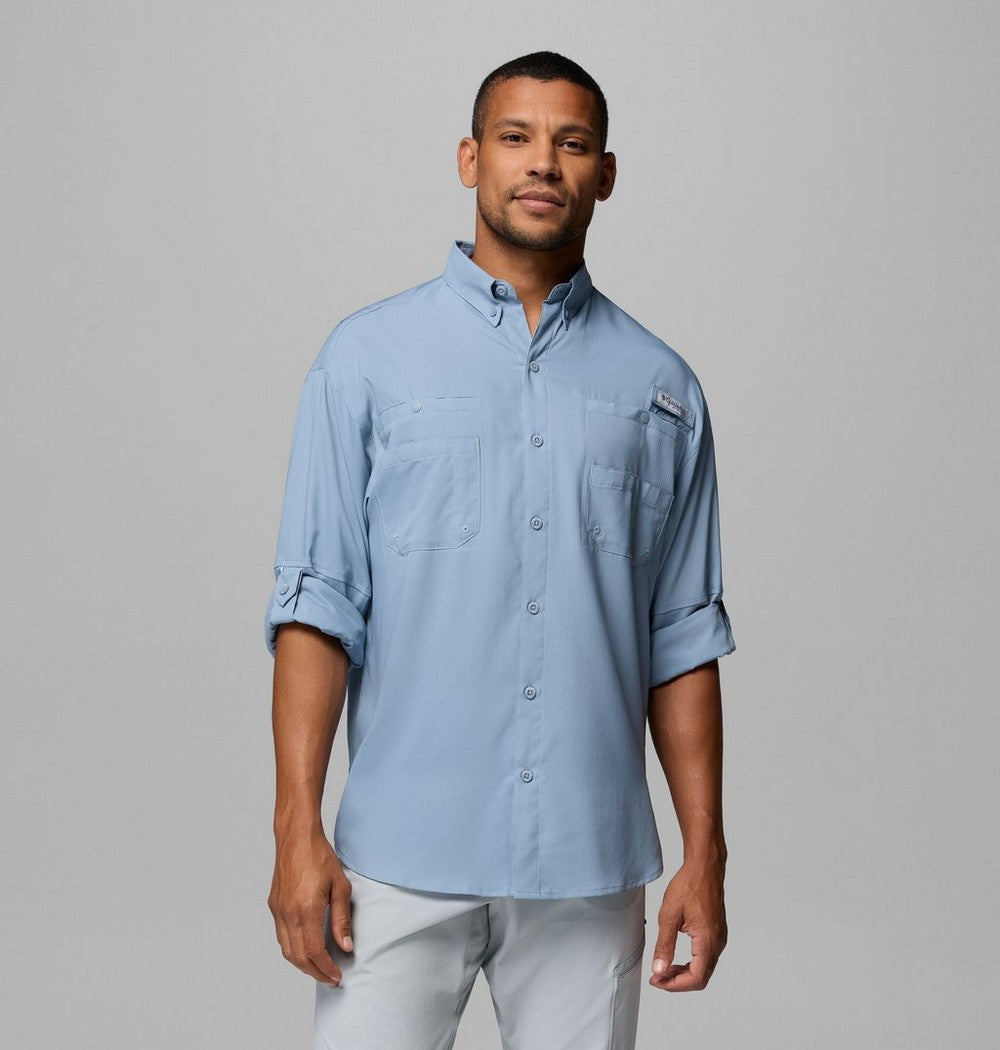 Men's Long-Sleeve Fishing Shirt - Teal