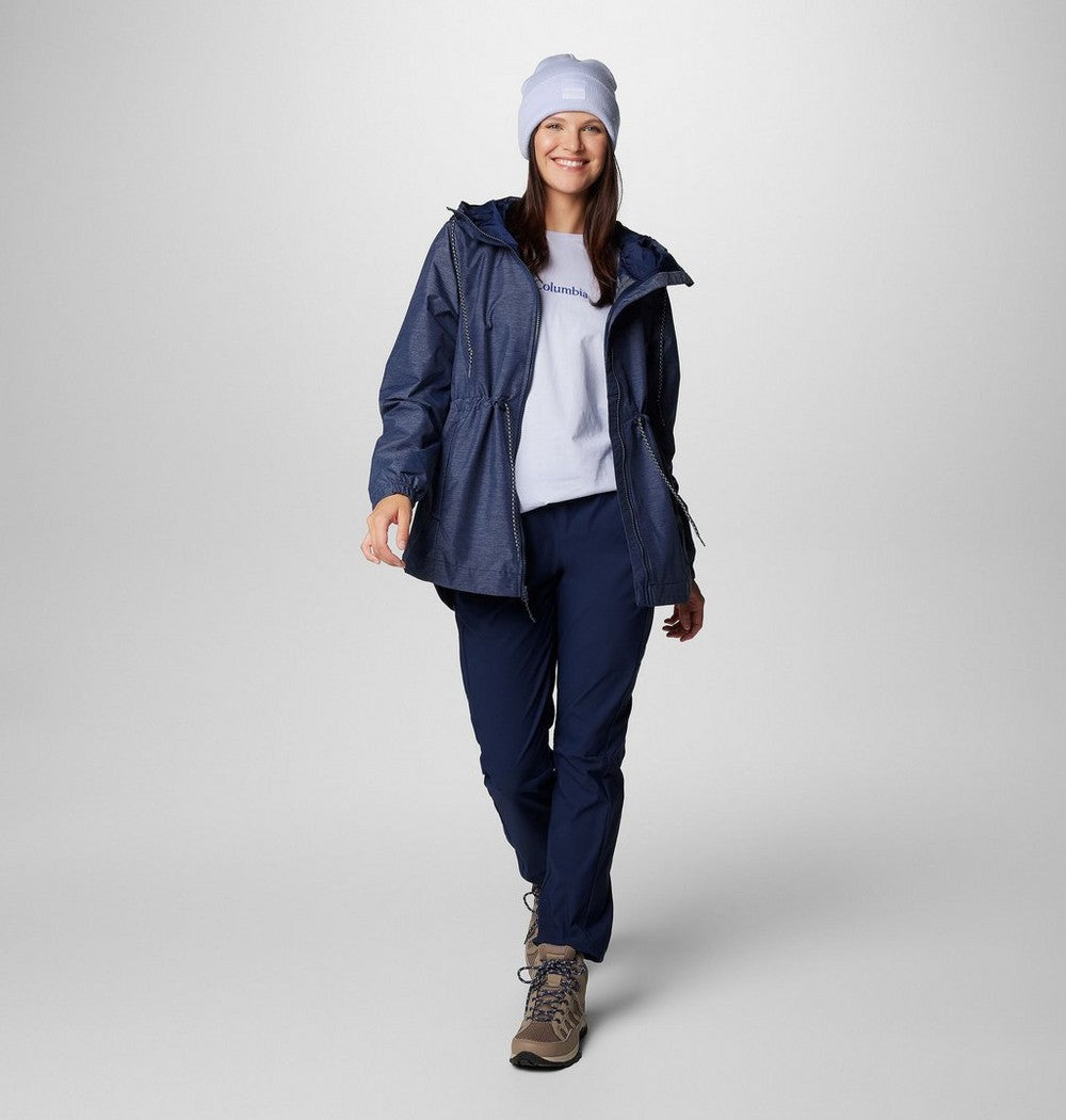 Women's Lightweight Hooded Rain Jacket - Fuchsia