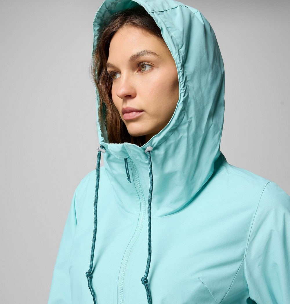 Women's Lightweight Hooded Rain Jacket - Fuchsia