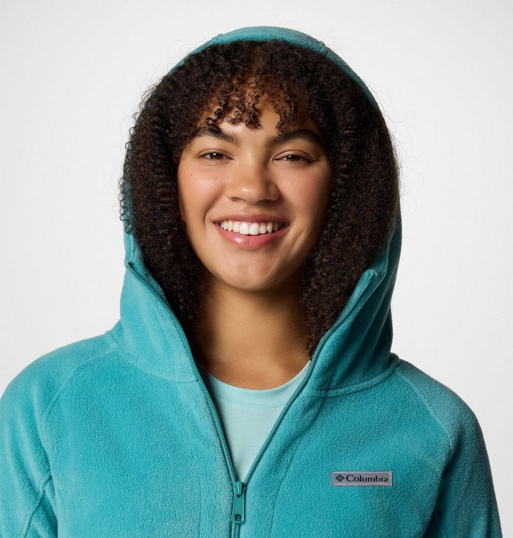 Women's Long Fleece Hoodie - Pink