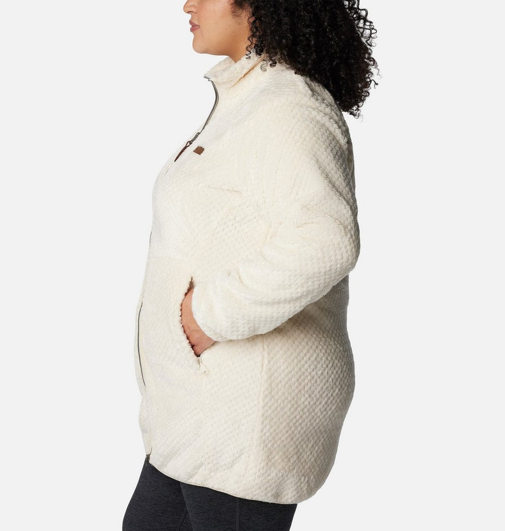 Women's Plus Long Full-Zip Fleece Jacket - Blue