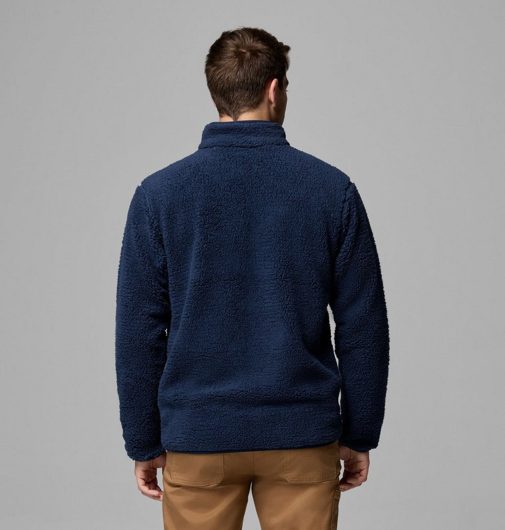 Men's High-Pile Full-Zip Fleece Jacket - Navy