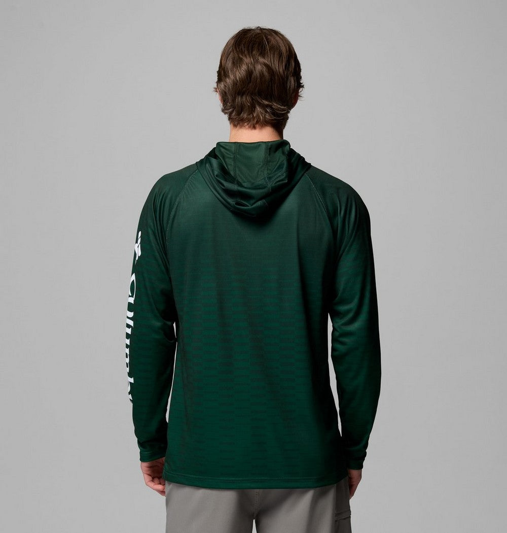 Men's UPF 50 Team Logo Sun Hoodie - Green