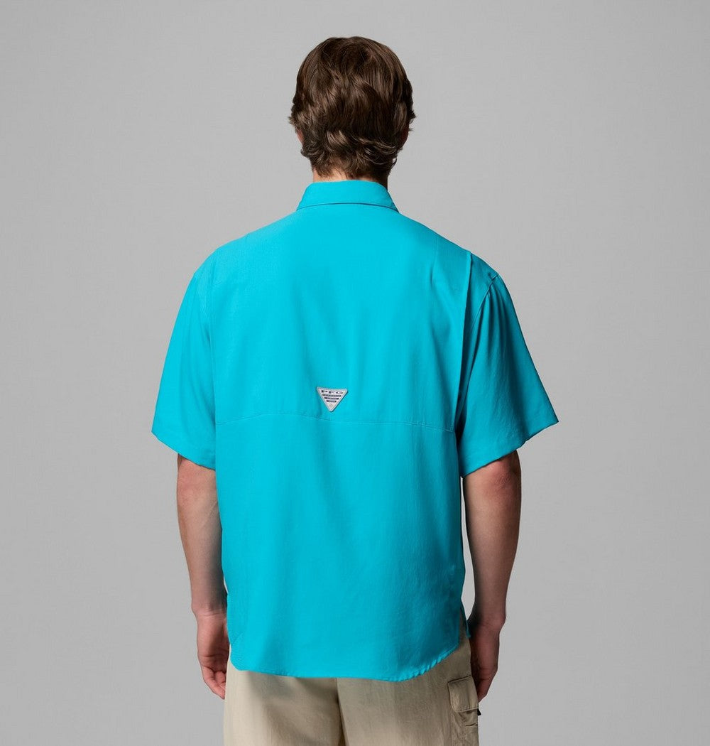 Men's Short-Sleeve Fishing Shirt - Blue