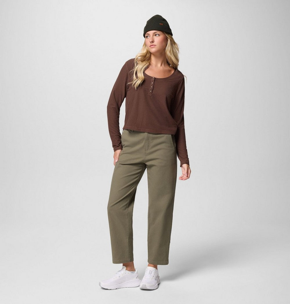 Women's High-Rise Straight Leg Pants - Red