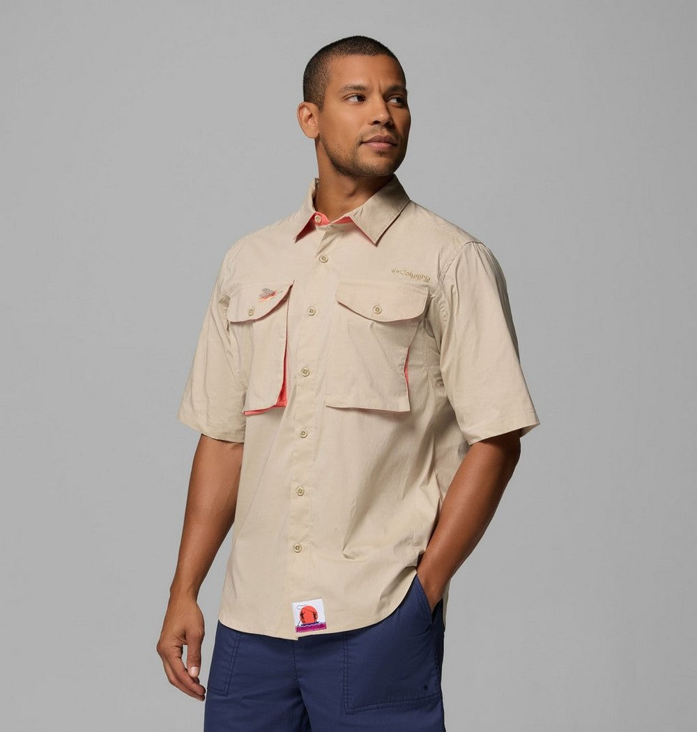 Men's Short Sleeve Fishing Shirt - Teal