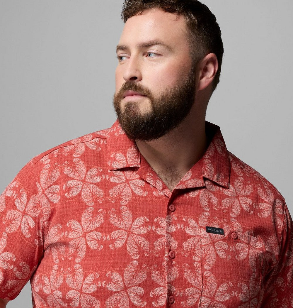 Men's Big Short-Sleeve Printed Camp Shirt