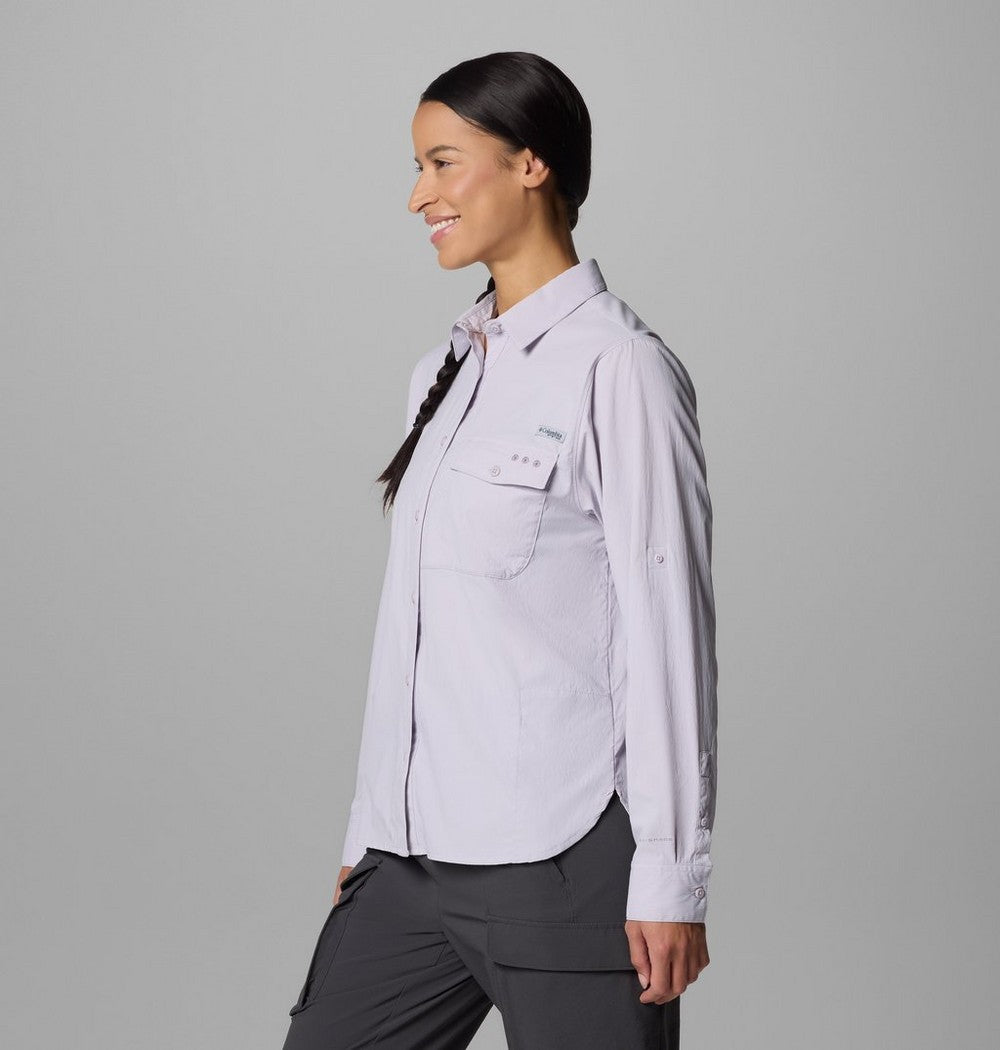 Women's UPF 50 Roll-Tab Fishing Shirt - Lavender