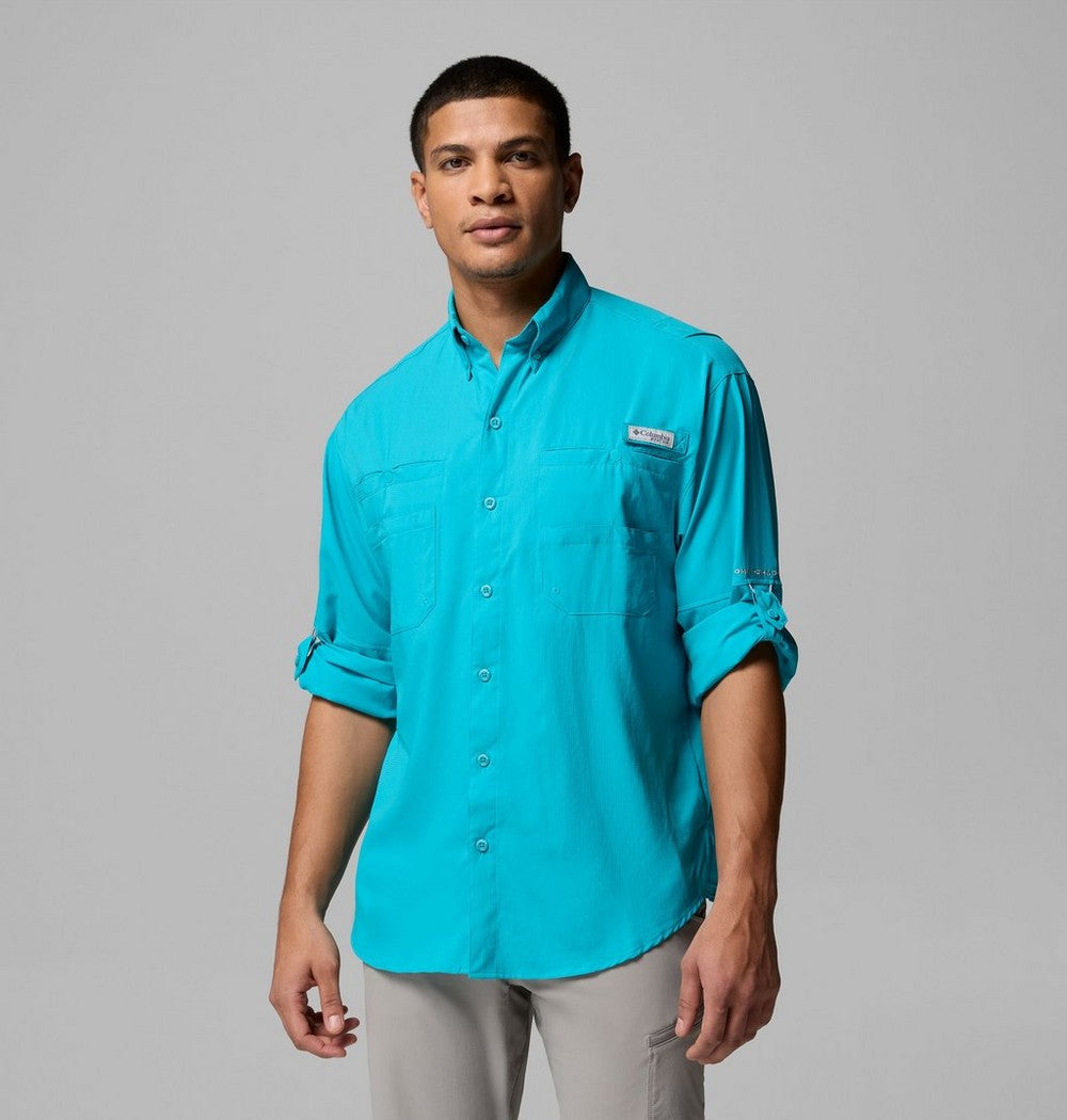 Men's Long-Sleeve Fishing Shirt - Teal