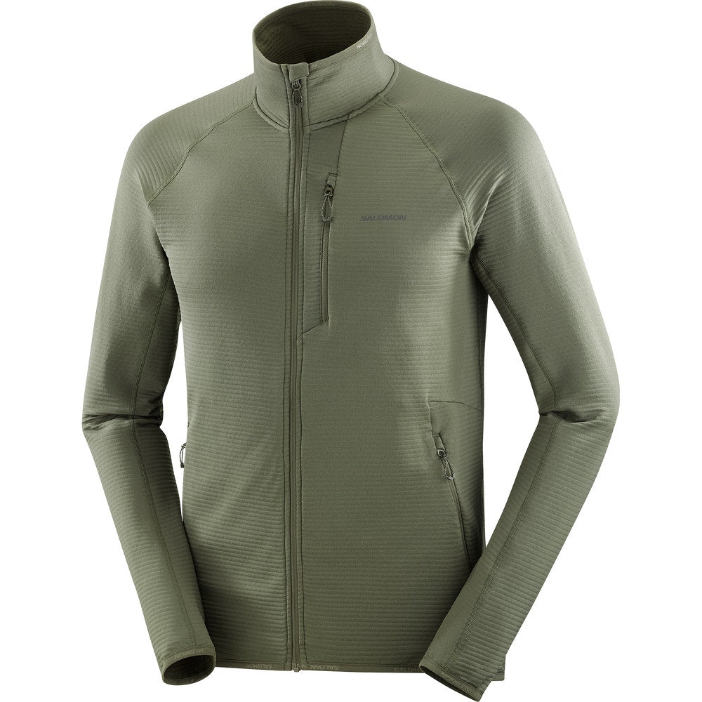 Men's Lightweight Full-Zip Fleece - Gray
