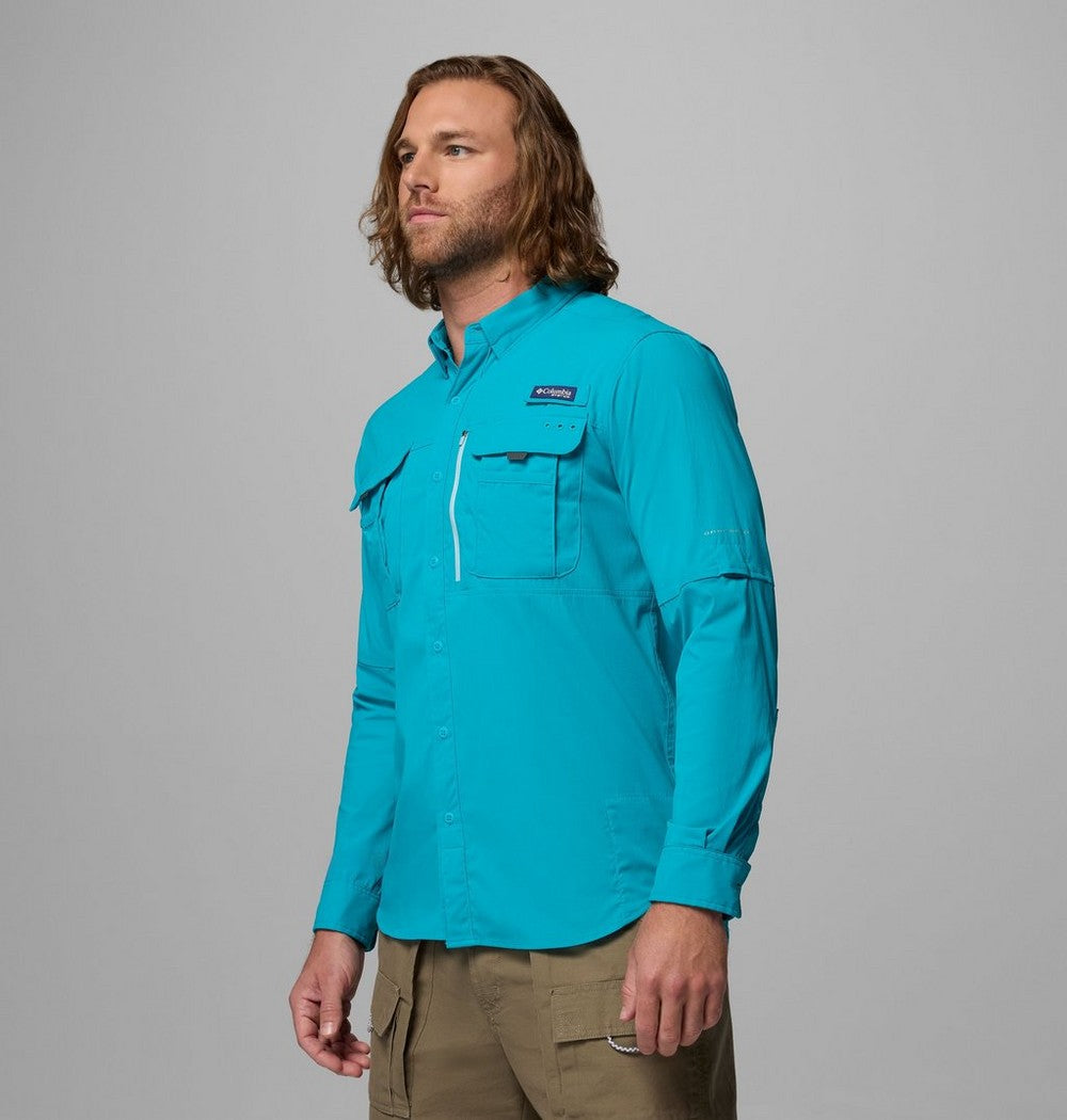 Men's UPF 50 Fishing Button-Up Shirt - Navy
