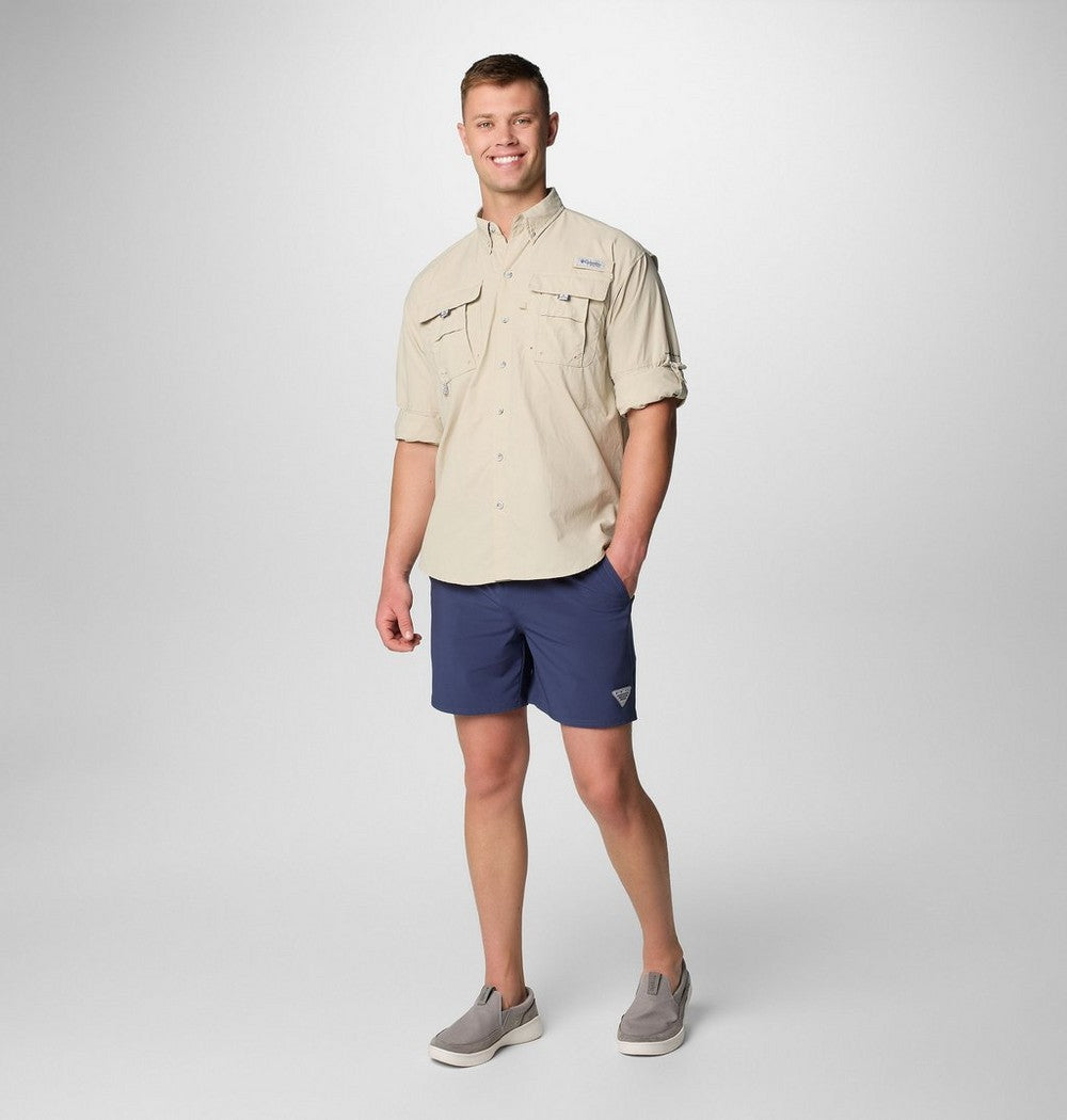 Men's Tall Long-Sleeve Vented Fishing Shirt - Gray