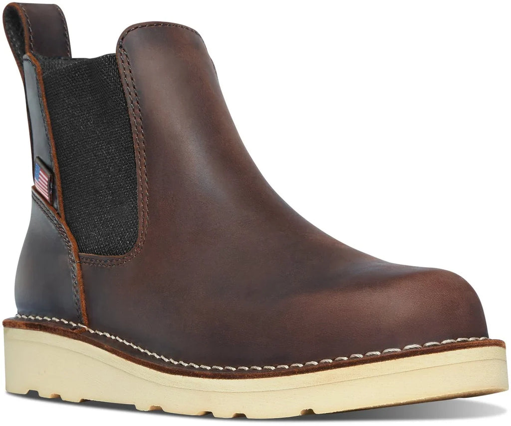 Women's 5-Inch Leather Work Chelsea Boot - Brown