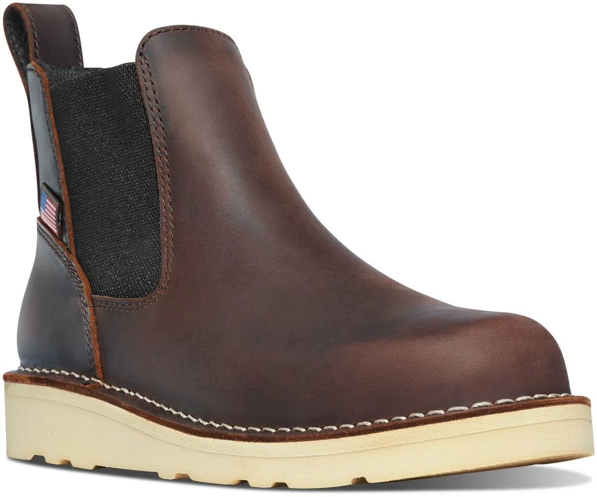 Women's 5-Inch Leather Work Chelsea Boot - Brown