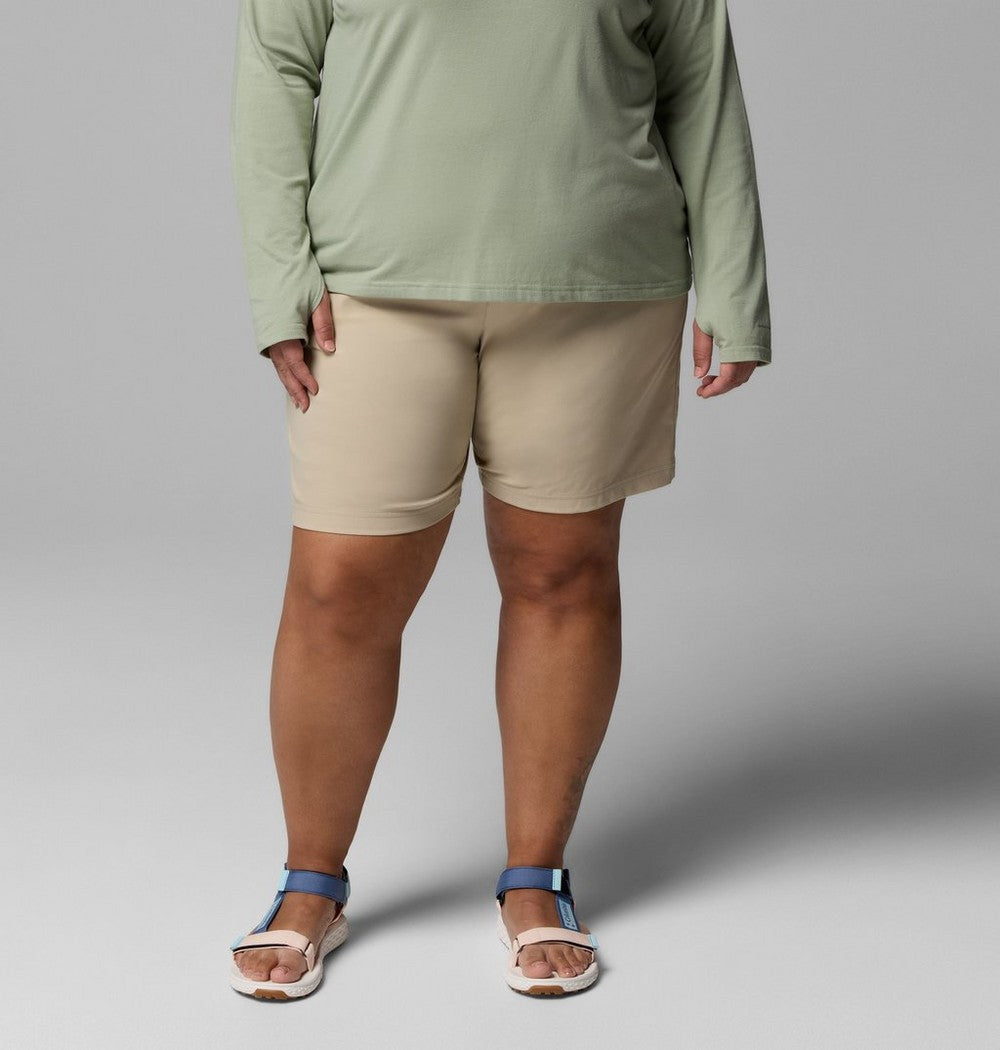 Women's Plus Size Hiking Long Shorts - Khaki